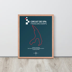 Spa Track Framed poster