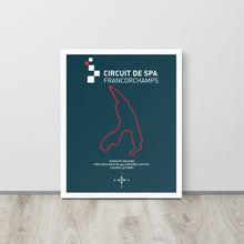 Load image into Gallery viewer, Spa Track Framed poster
