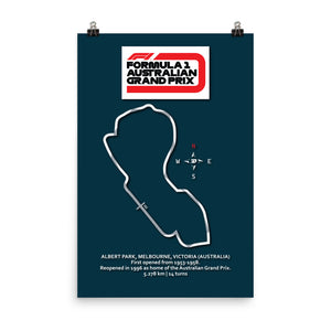 Australian GP Track Poster